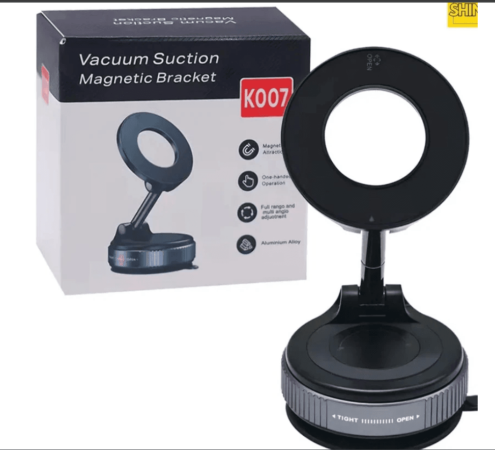 GenzHub Magnetic 360° Car Phone Holder with Strong Suction Base